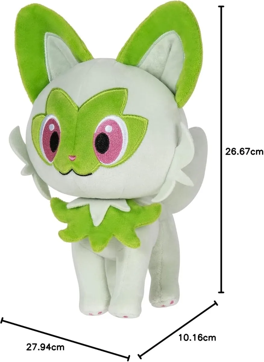 Pokémon Pluche Sprigatito 20cm - Groen