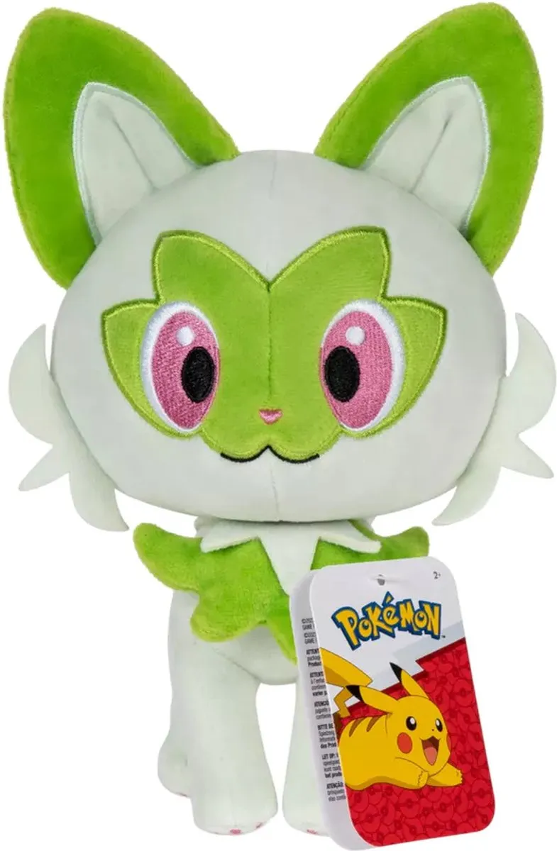 Pokémon Pluche Sprigatito 20cm - Groen