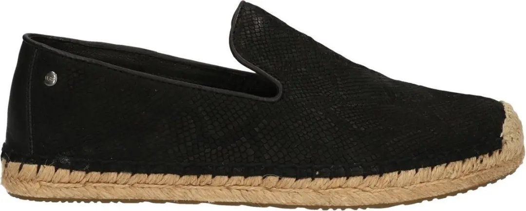 UGG Leather Dames Espadrille Sandrinne II Snake 1015804 Black EU 36