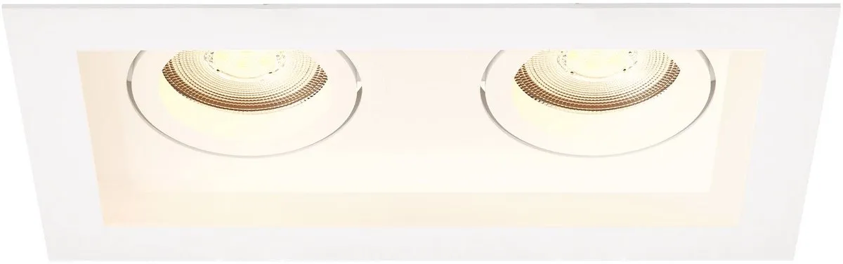 LEDVION LED Inbouwspot Dubbel Rechthoek 185x100mm GU10
