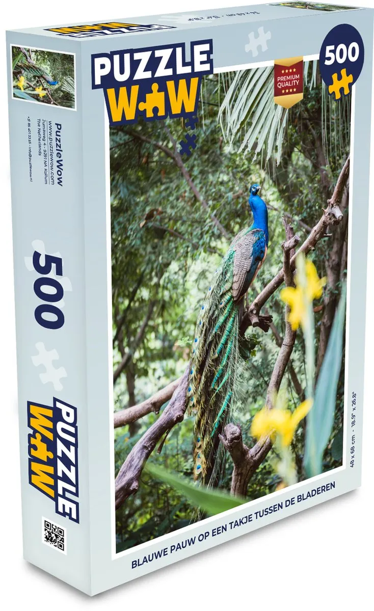 PuzzleWow Bos Legpuzzel 500 Stuks - Multicolor
