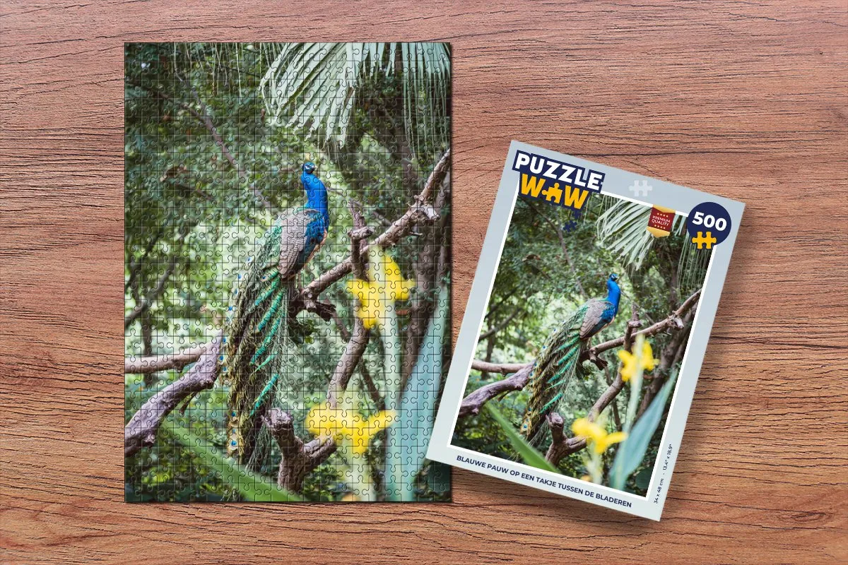 PuzzleWow Bos Legpuzzel 500 Stuks - Multicolor