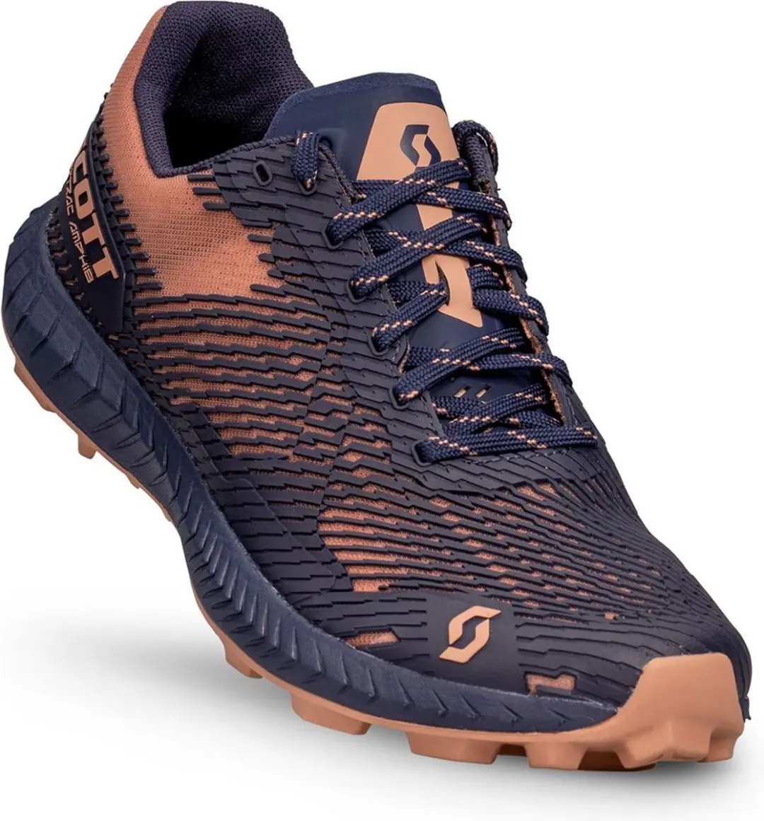 Women's boots scott supertrac amphib running dark blue-rose beige, 42