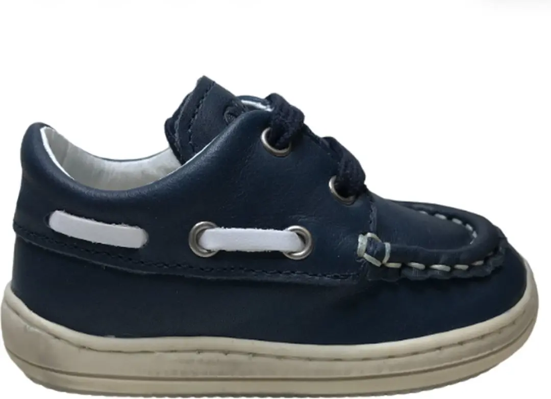Naturino mt 18 veters lederen 'dockside' boot schoenen Maddy Navy