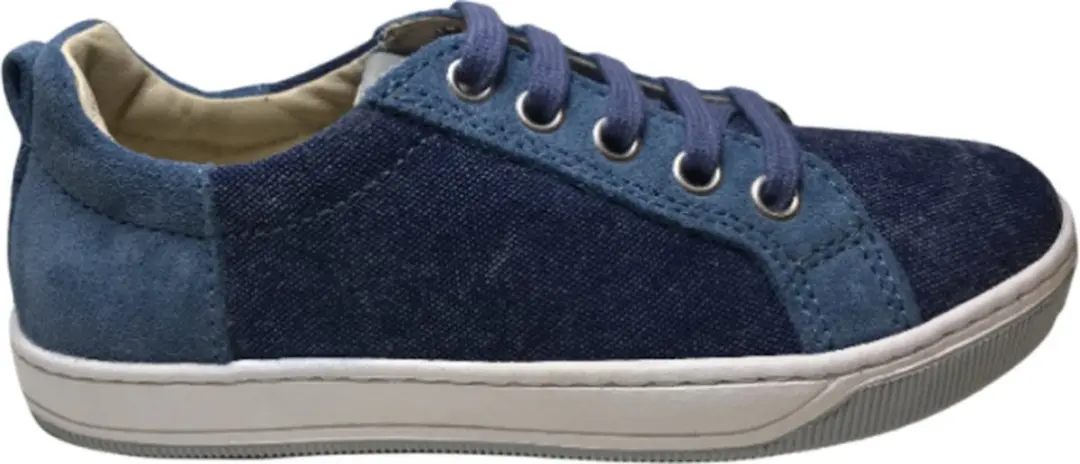Naturino mt 29 veters lederen / jeans sneakers caleb navy