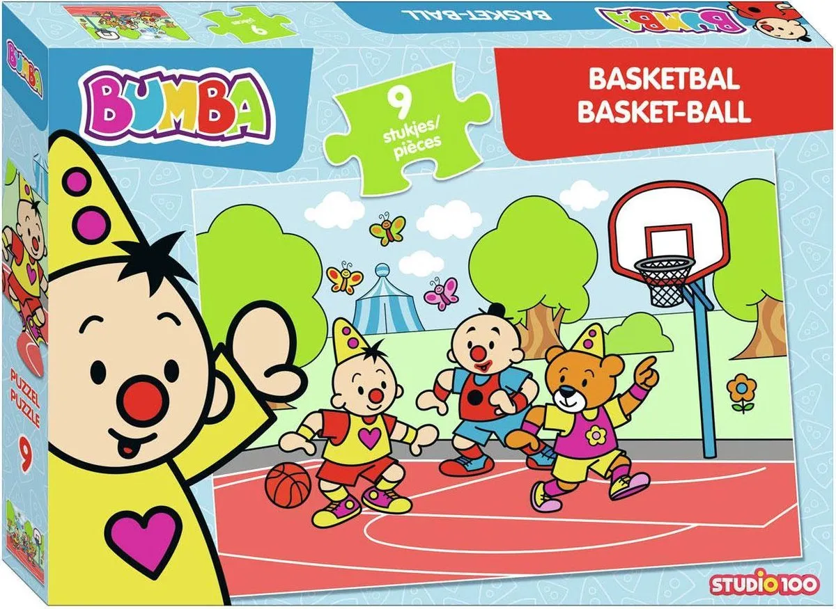 Studio 100 Legpuzzel Bumba Basketbal 32x22cm - 9 Stuks