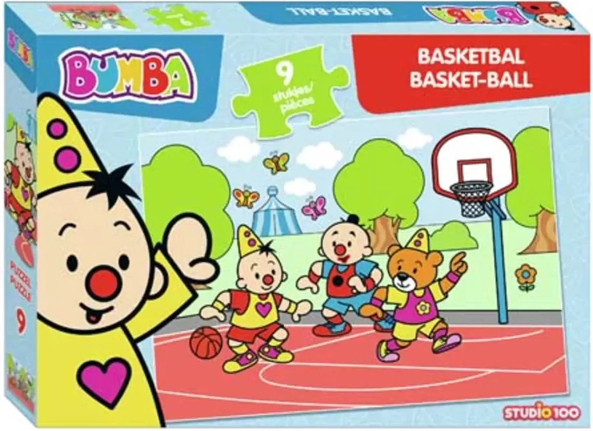 Studio 100 Legpuzzel Bumba Basketbal 32x22cm - 9 Stuks