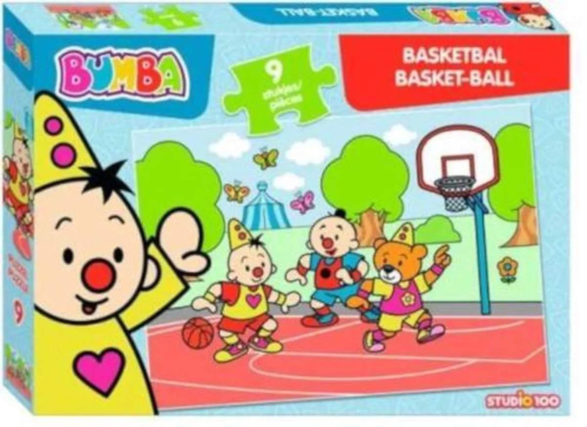 Studio 100 Legpuzzel Bumba Basketbal 32x22cm - 9 Stuks