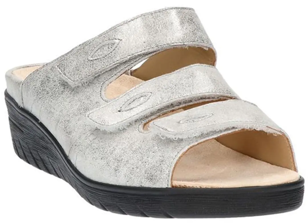 Durea Slippers 7369 047 6683 Slides - Grijs Metallic