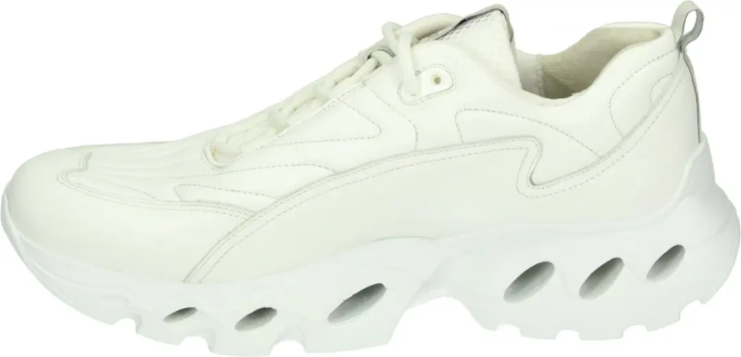 Durea 6311 H Lage Sneakers - Wit/Beige - Maat 38