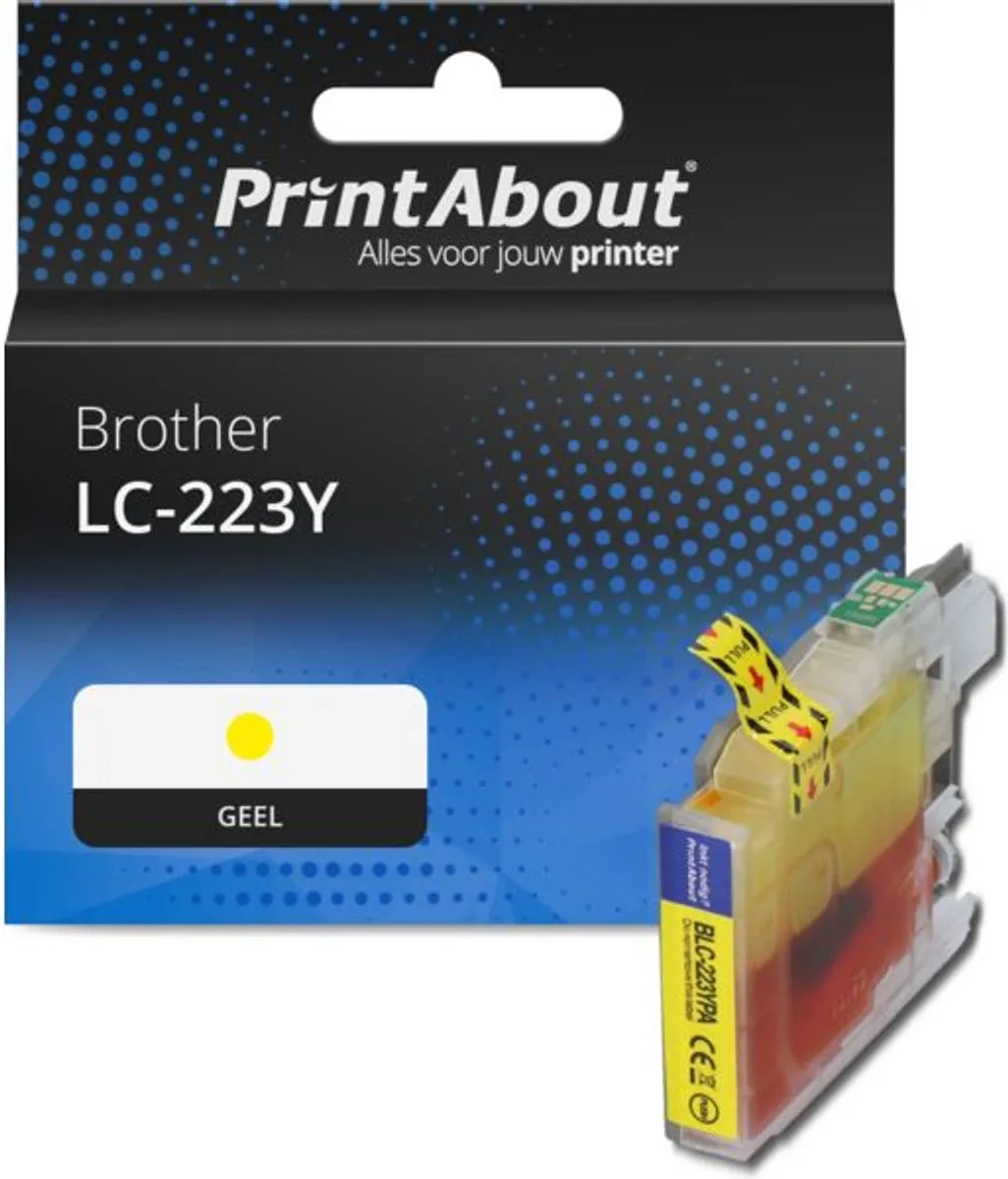 PrintAbout LC-223Y Inktcartridge Geel