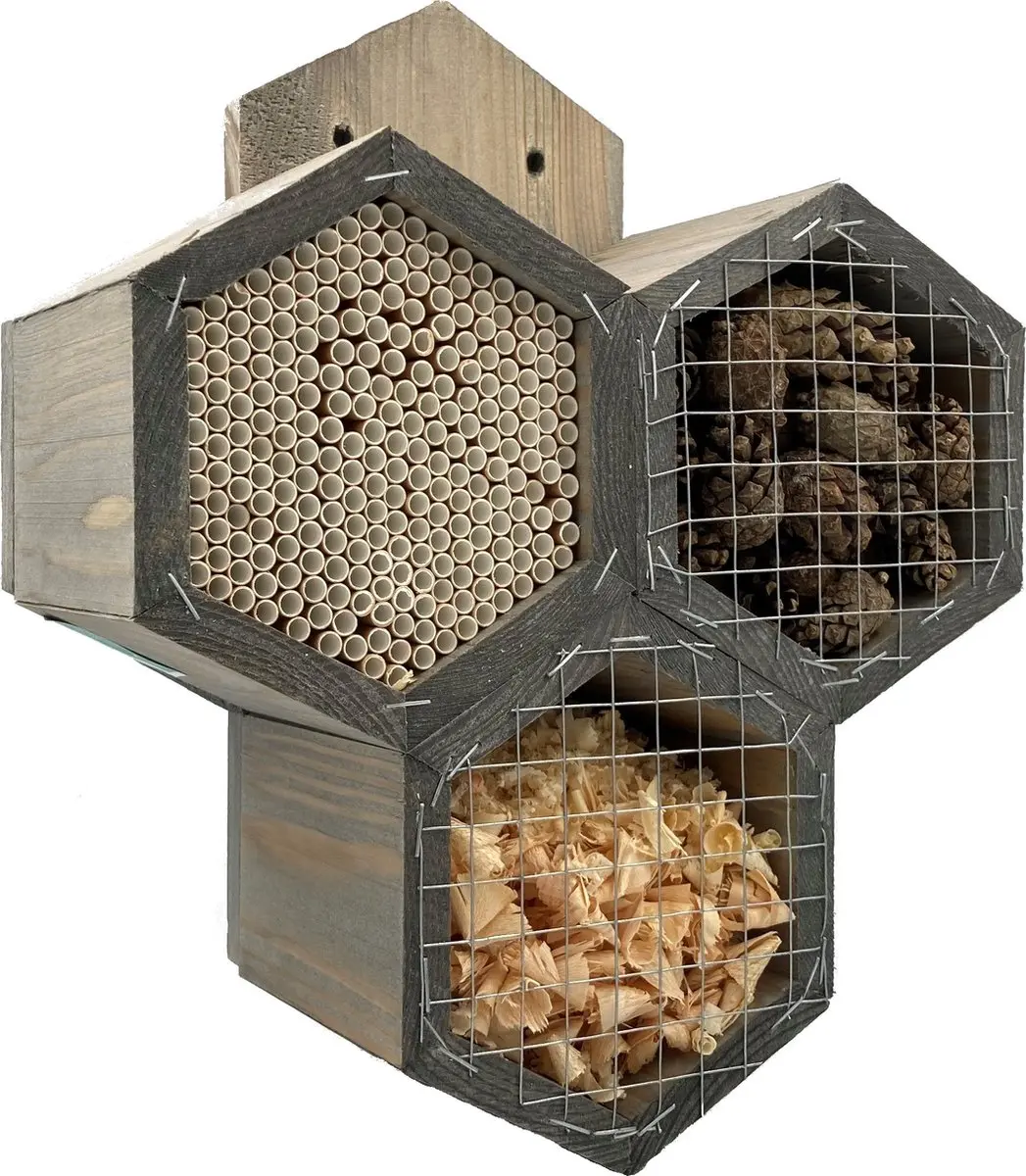 GARDEN SPIRIT Insectenhotel 11 x 27 x 33 cm.