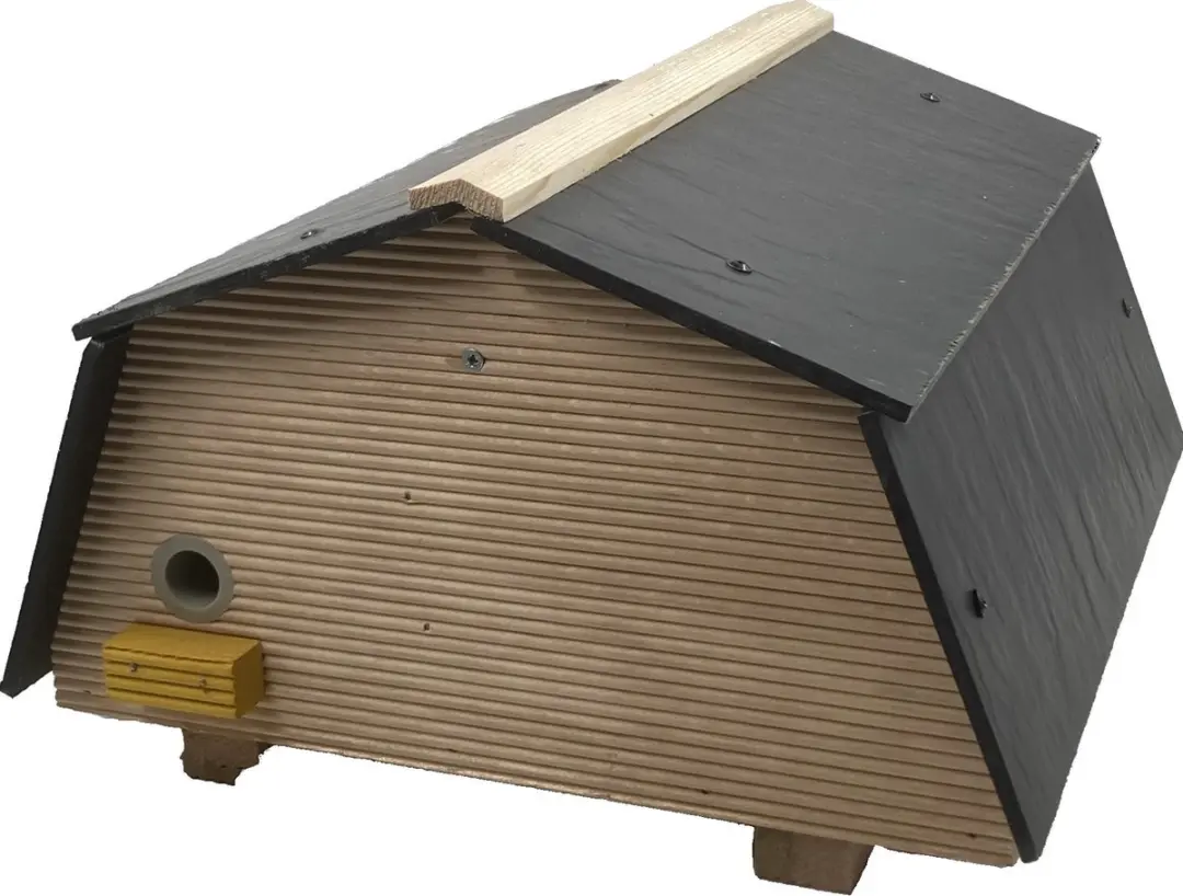 GARDEN SPIRIT Hommelhotel XL 28 x 30 x 18 cm Insectenhotel met Leien dak