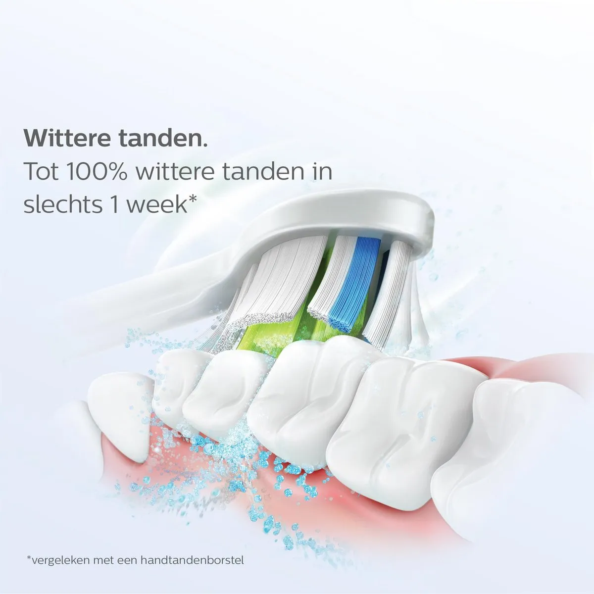 Philips Sonicare W2 HX6064/11 Opzetborstels - 4 Stuks - Zwart