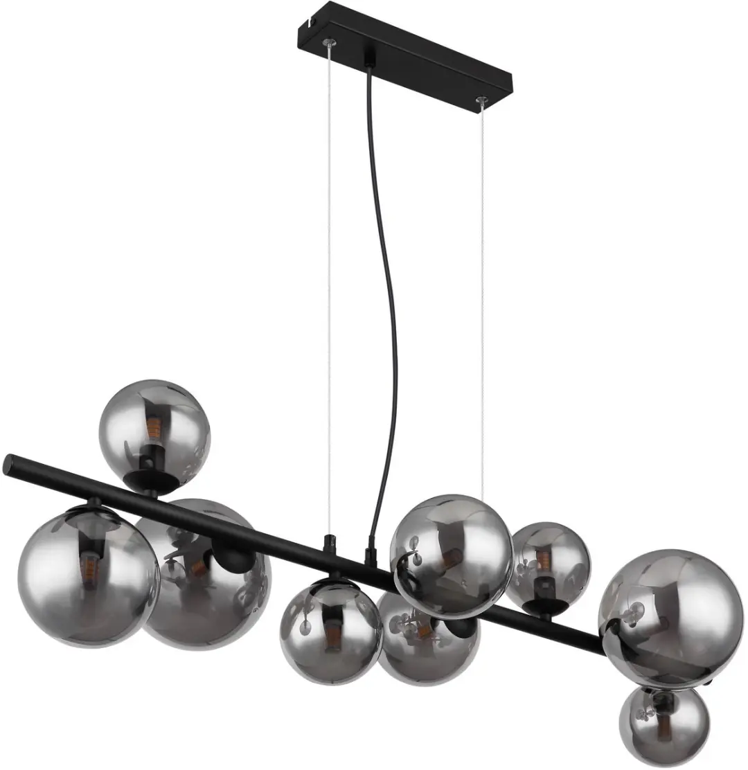 Globo Riha Hanglamp 9x G9 - Zwart
