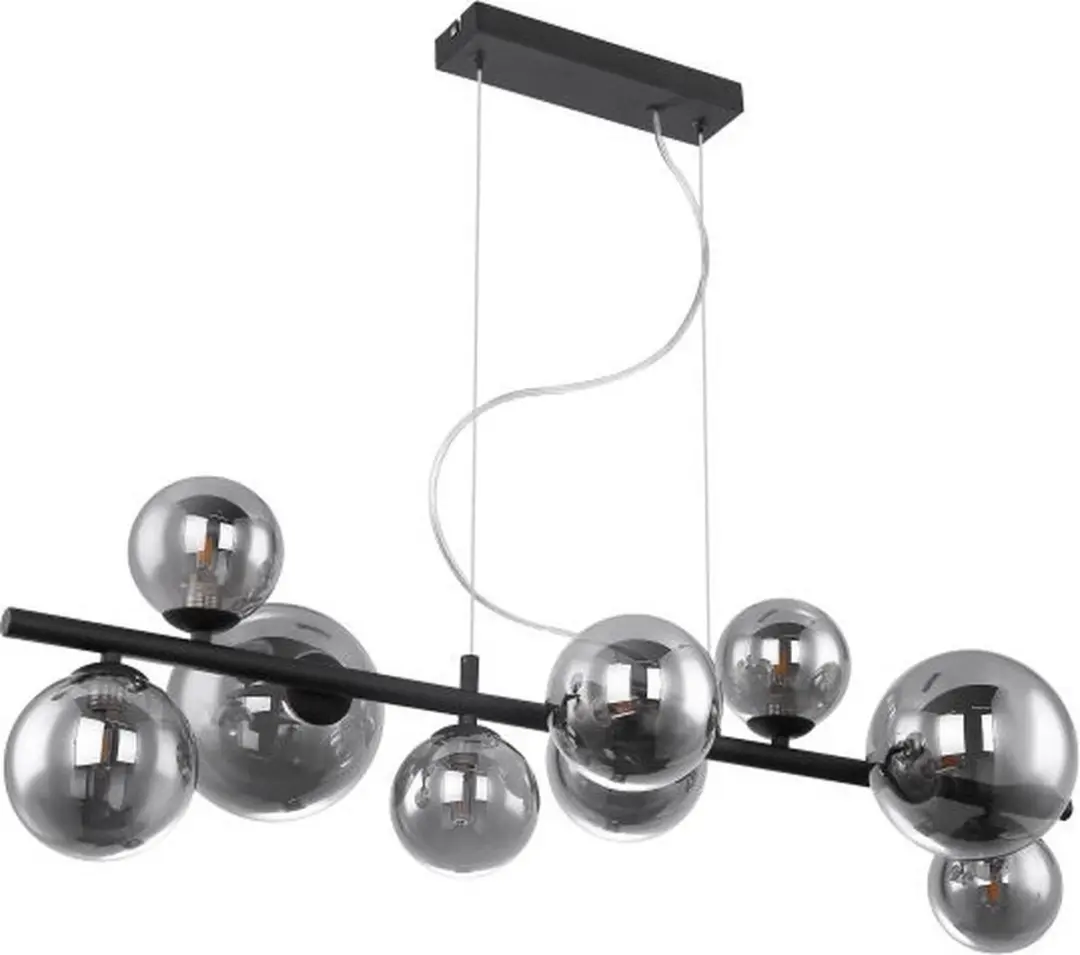 Globo Riha Hanglamp 9x G9 - Zwart