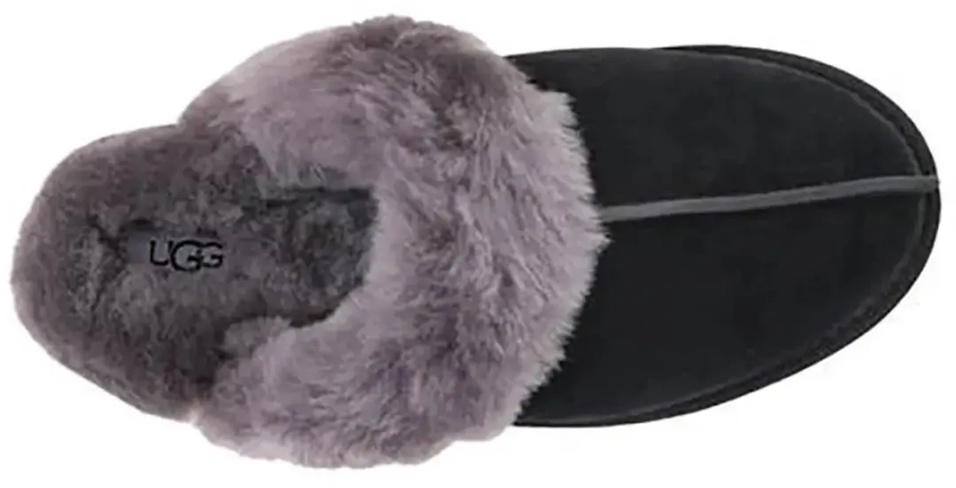 UGG W Scuffette II Dames Sloffen - Maat 41 - Zwart/Grijs