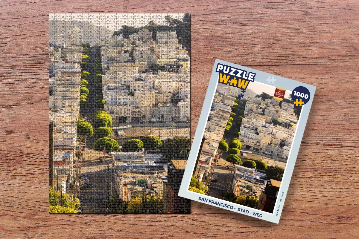 PuzzleWow San Francisco Legpuzzel 1000 Stuks - Multicolor