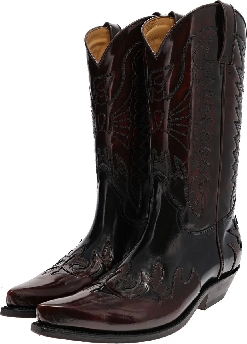 FB Fashion Boots CARLOS Burdeos Black westernlaars rood zwart