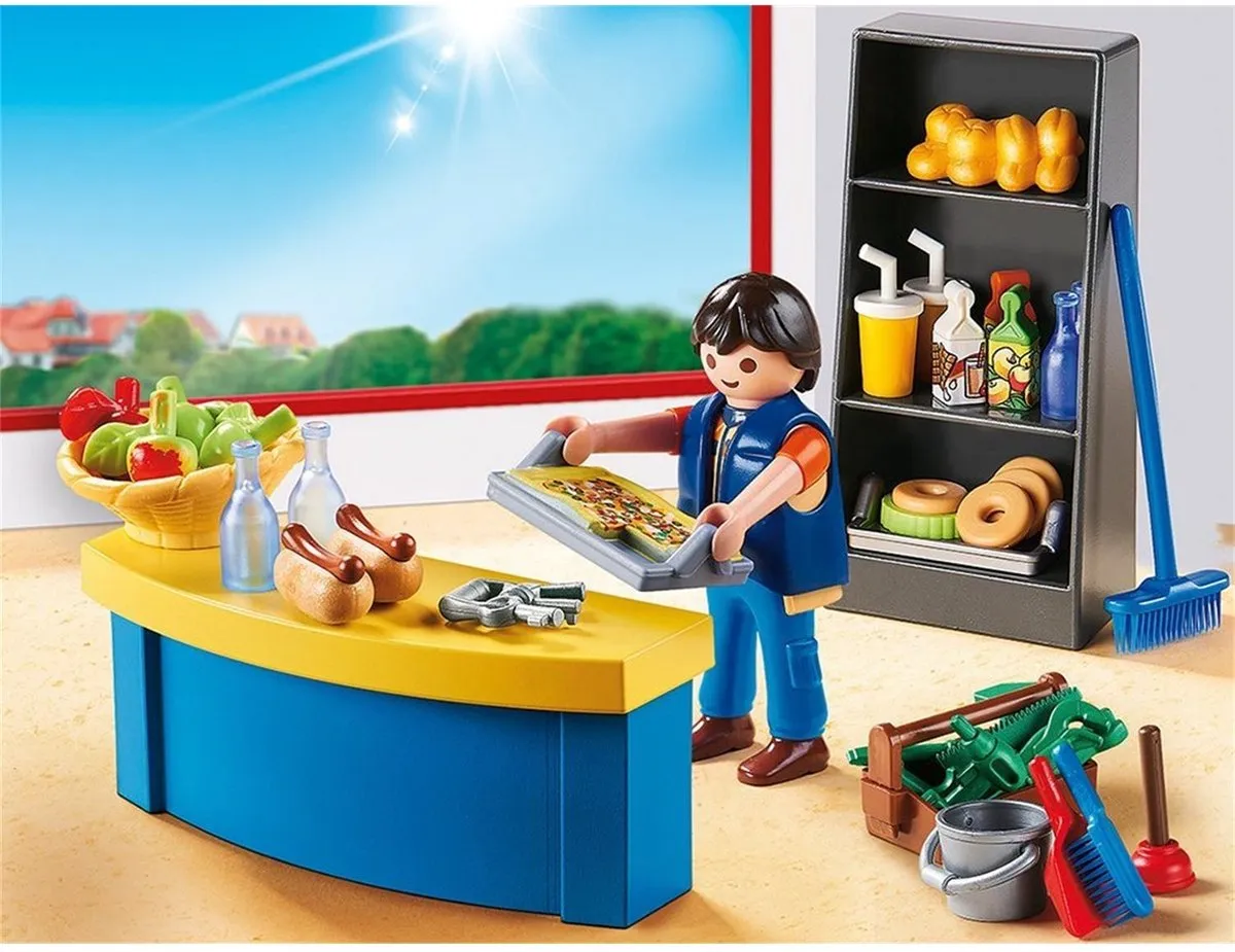 Playmobil City Life Schoolconciërge met kiosk 9457 - Multicolor