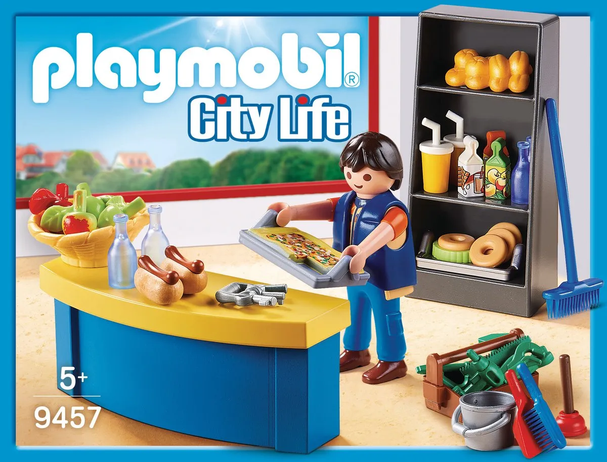 Playmobil City Life Schoolconciërge met kiosk 9457 - Multicolor