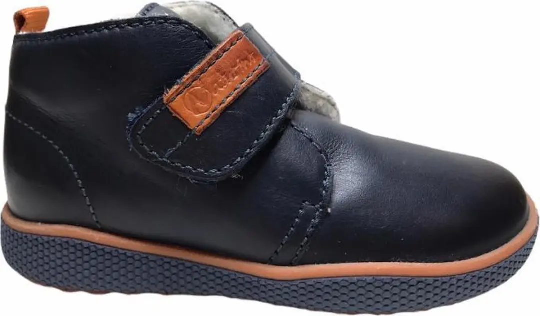 Naturino velcro warme hoge schoenen 5210 navy orange mt 32