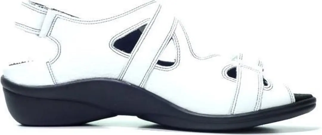 Durea 7258 H Platte Sandalen - Wit/Beige 41
