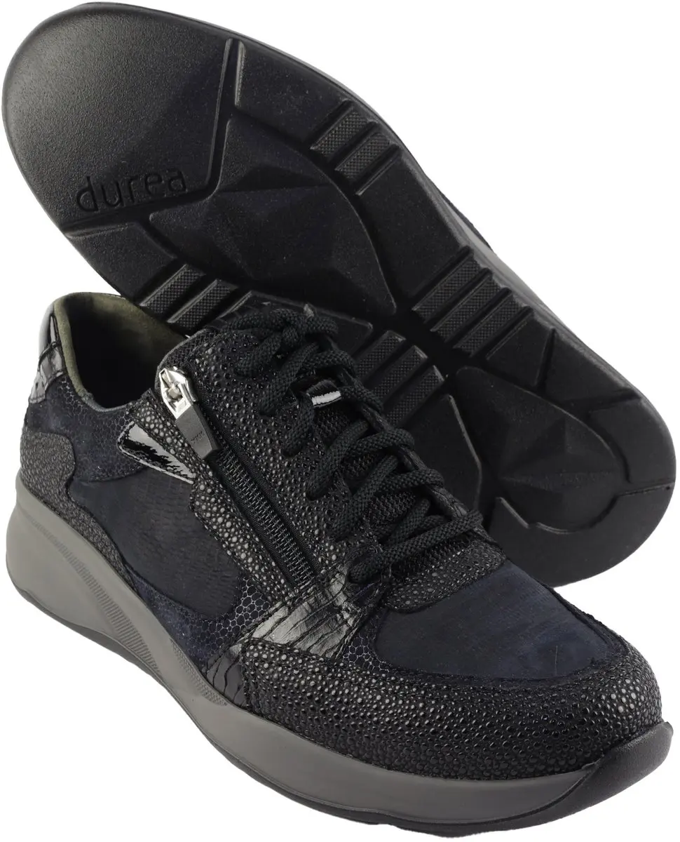 Durea 6295 H Lage Sneakers - Zwart 39