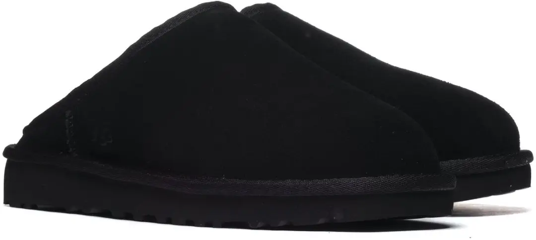 Ugg Heren Zwart Leren Slippers