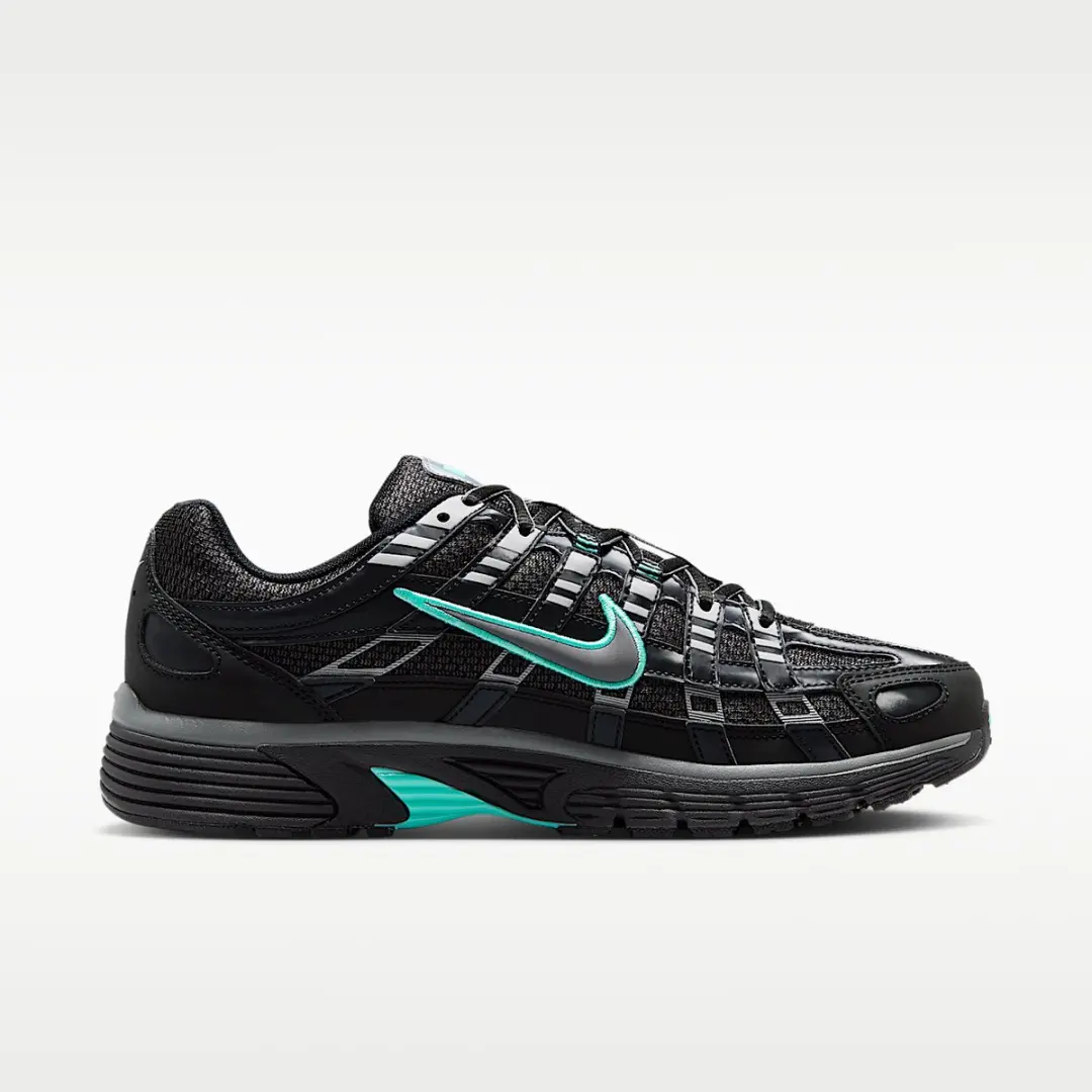 Nike P-6000 Heren Sneakers - 45.5 - Zwart/Hyper Turquoise - afbeelding 5 van 6