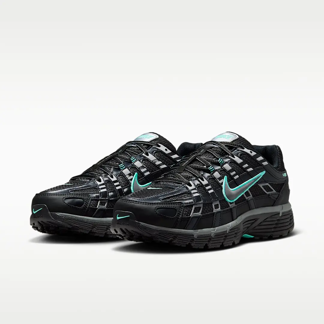 Nike P-6000 Heren Sneakers - 45.5 - Zwart/Hyper Turquoise - afbeelding 3 van 6