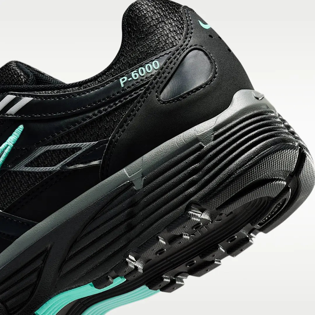 Nike P-6000 Heren Sneakers - 45.5 - Zwart/Hyper Turquoise - afbeelding 6 van 6