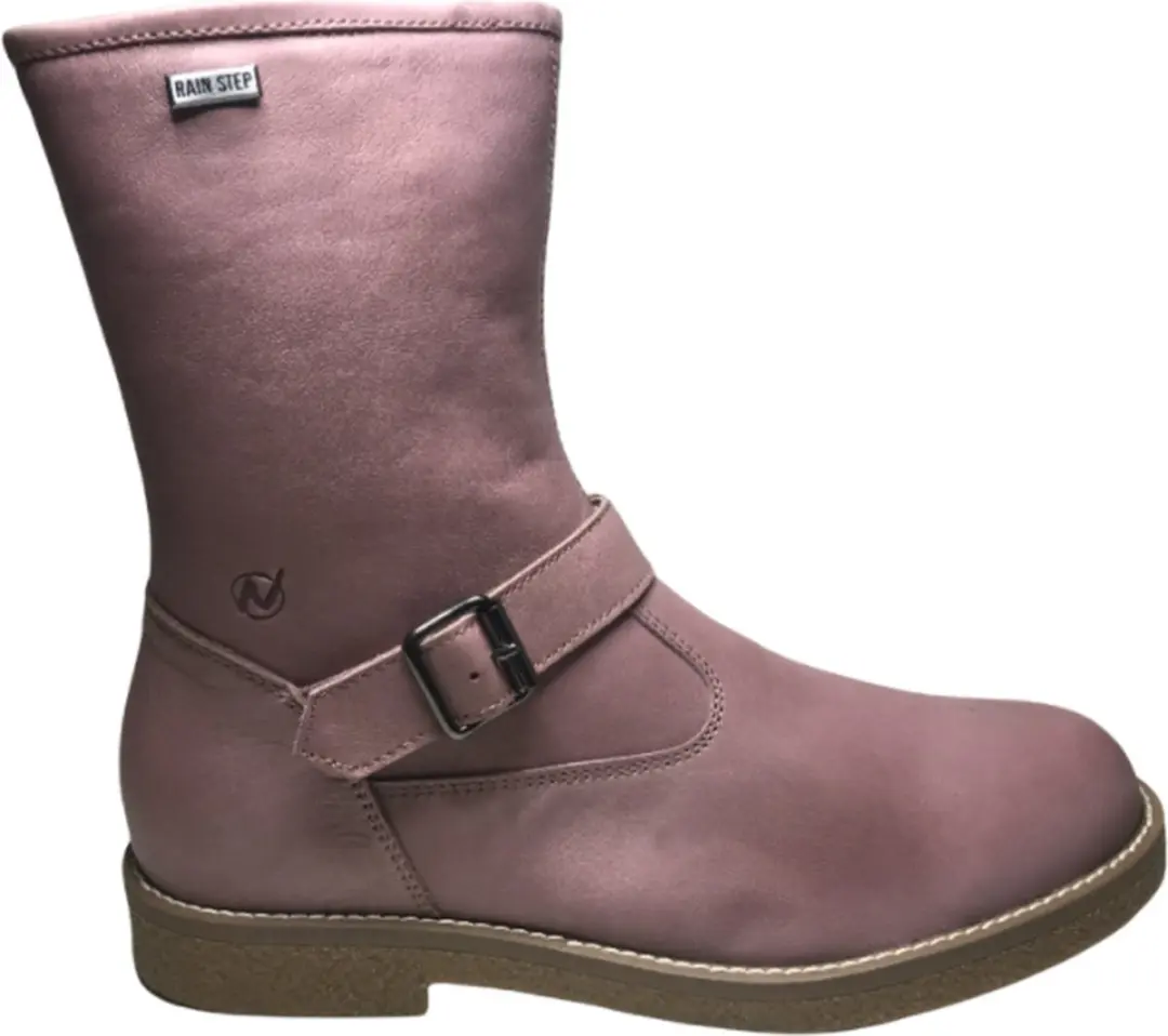 Naturino Rainstep gesp warme lederen laarzen Bandak oud roze mt 38