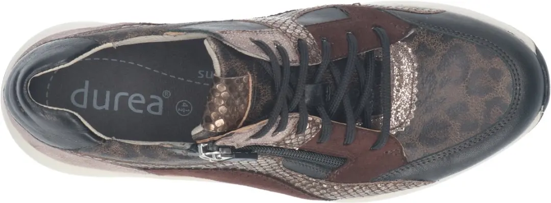 Durea 6318 K Dames Sneakers - Maat 39 - Zwart