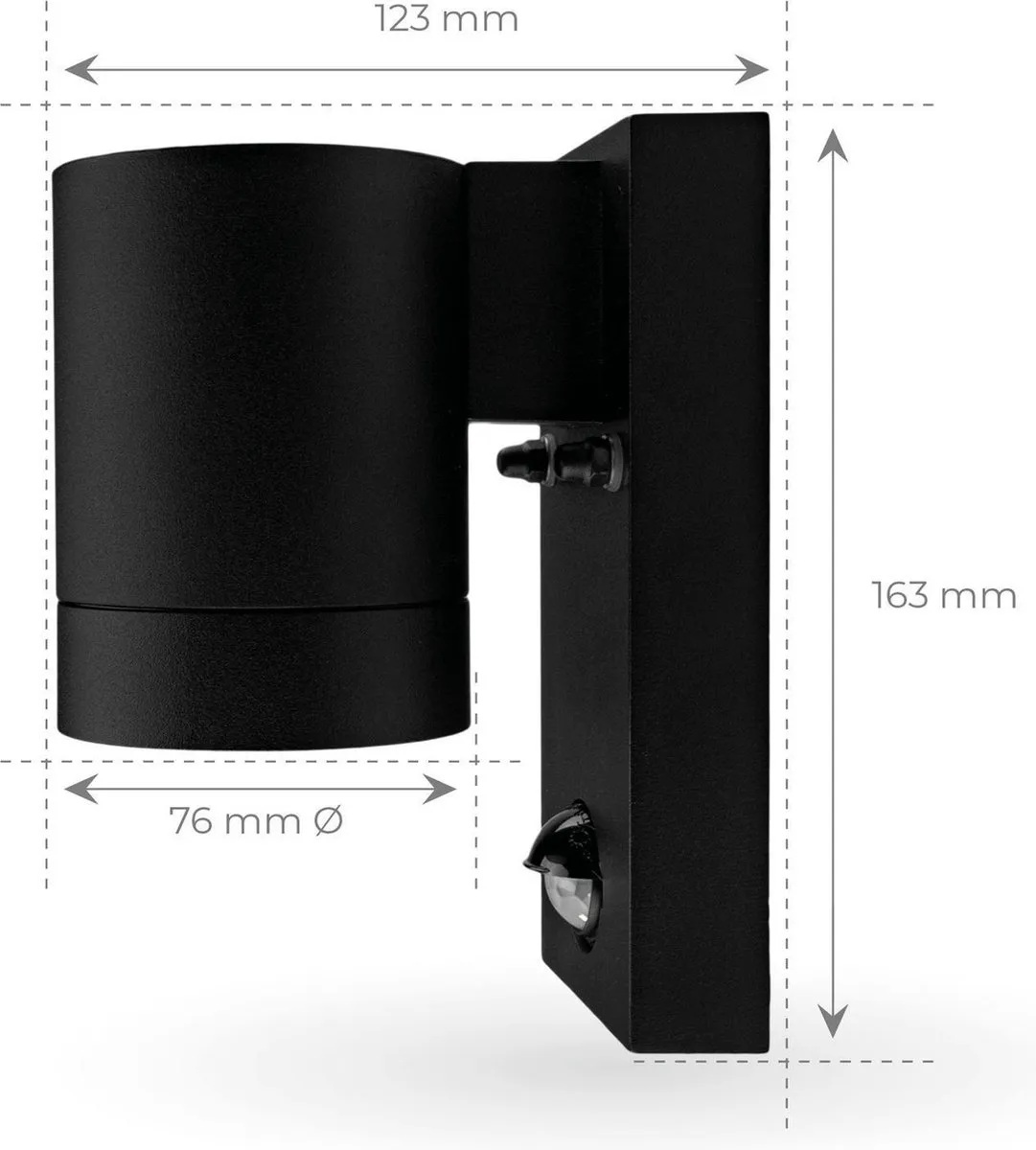 Ledvion Colorado LED Wandlamp GU10 35W - Zwart