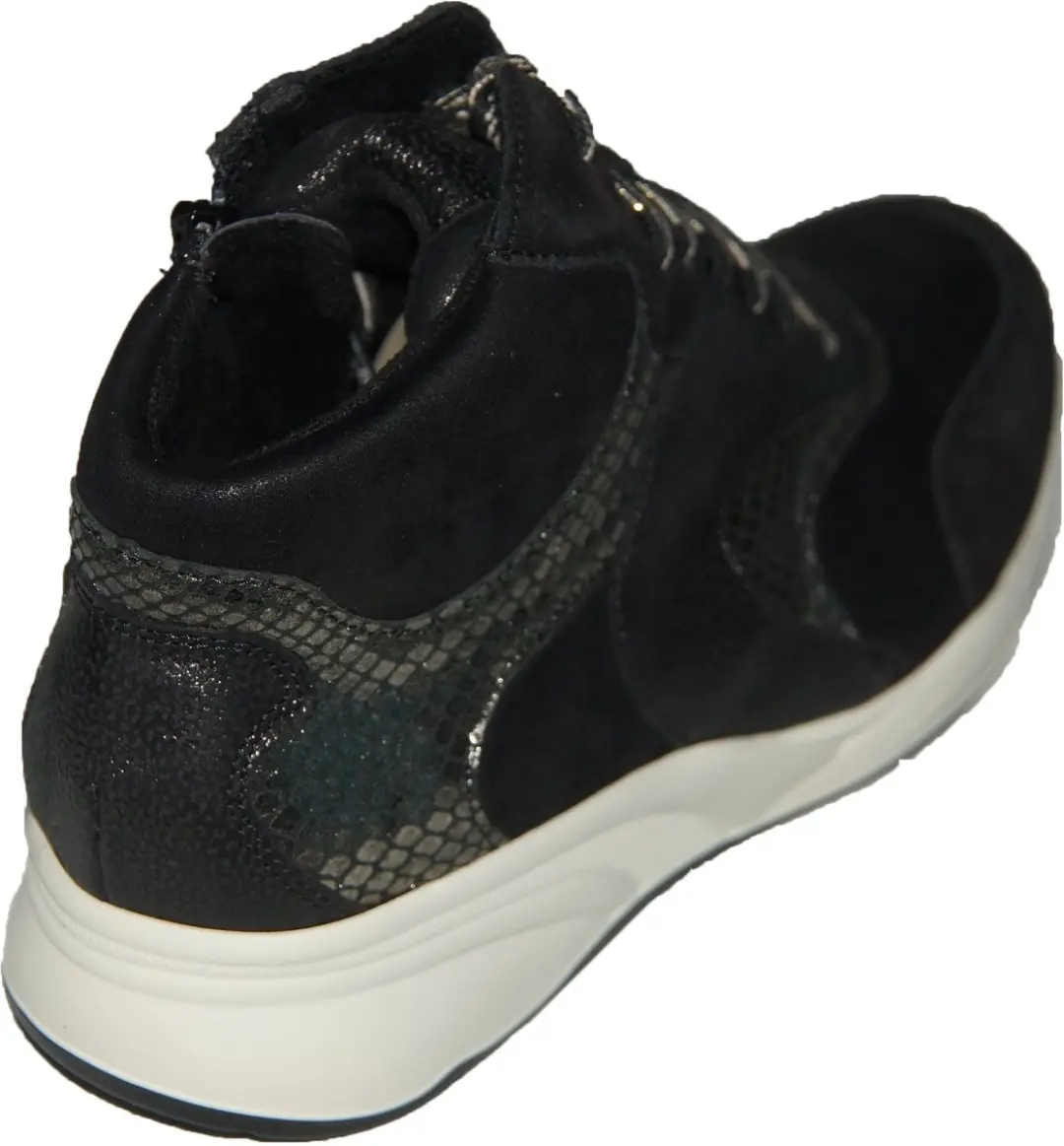 Durea 9835 Wijdte H Dames Veterboots 39 - Zwart