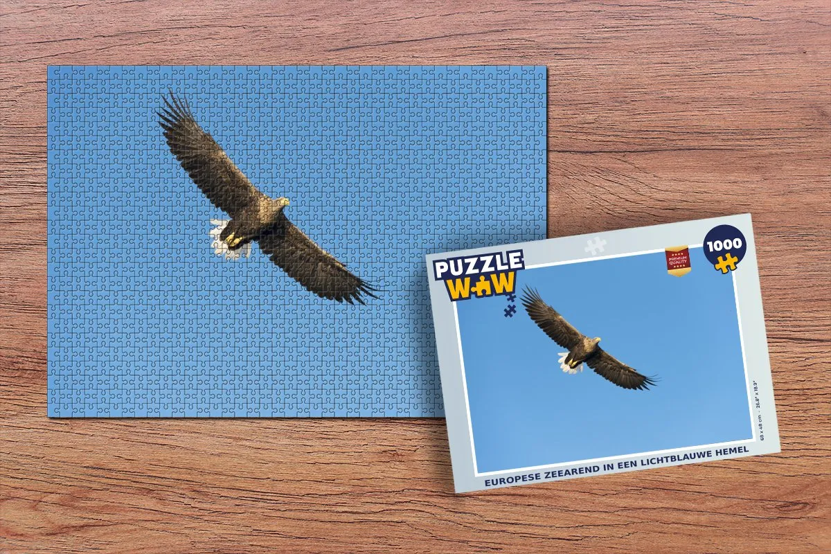 PuzzleWow Legpuzzel Europese Zeearend 1000 Stuks - Multicolor