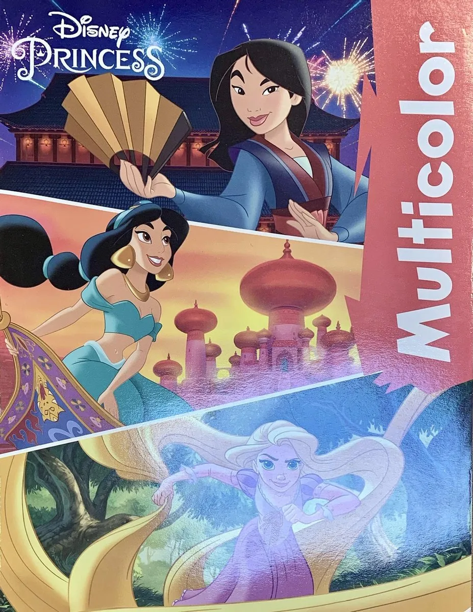 Disney Princess Kleurboek - 40 Pagina's - Rood