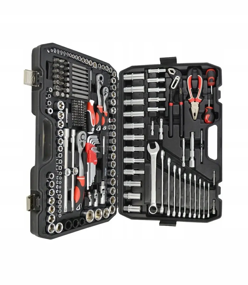 AWTOOLS Black Line Dopsleutelset 225-delig - CrV Staal