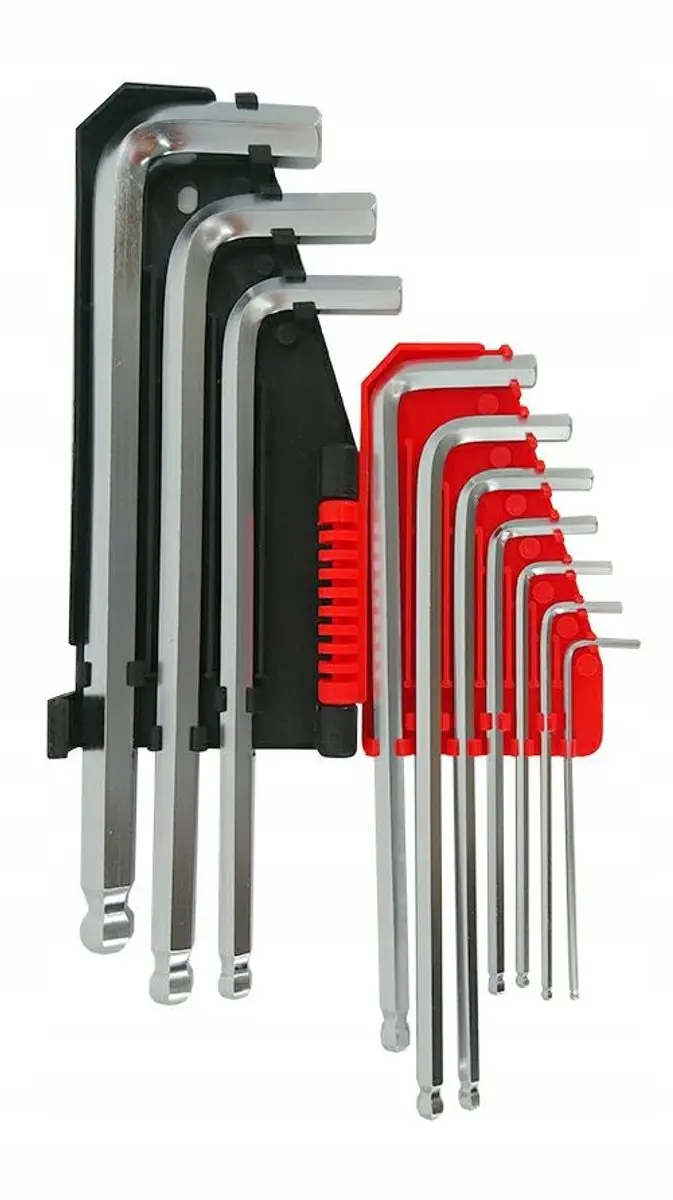 AWTOOLS Inbussleutelset 10-delig CrV-staal - 2.0-12.0mm