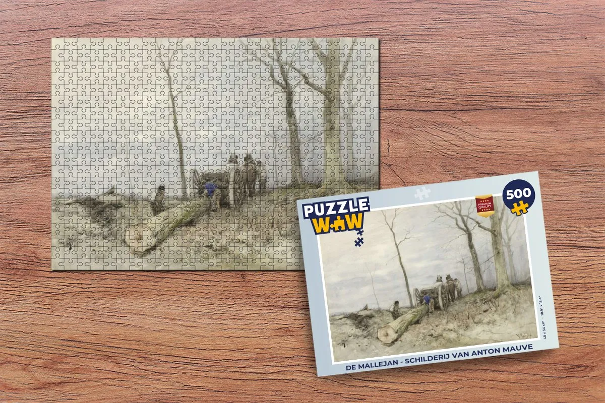 PuzzleWow De Mallejan Legpuzzel 500 Stuks - Anton Mauve - Multicolor