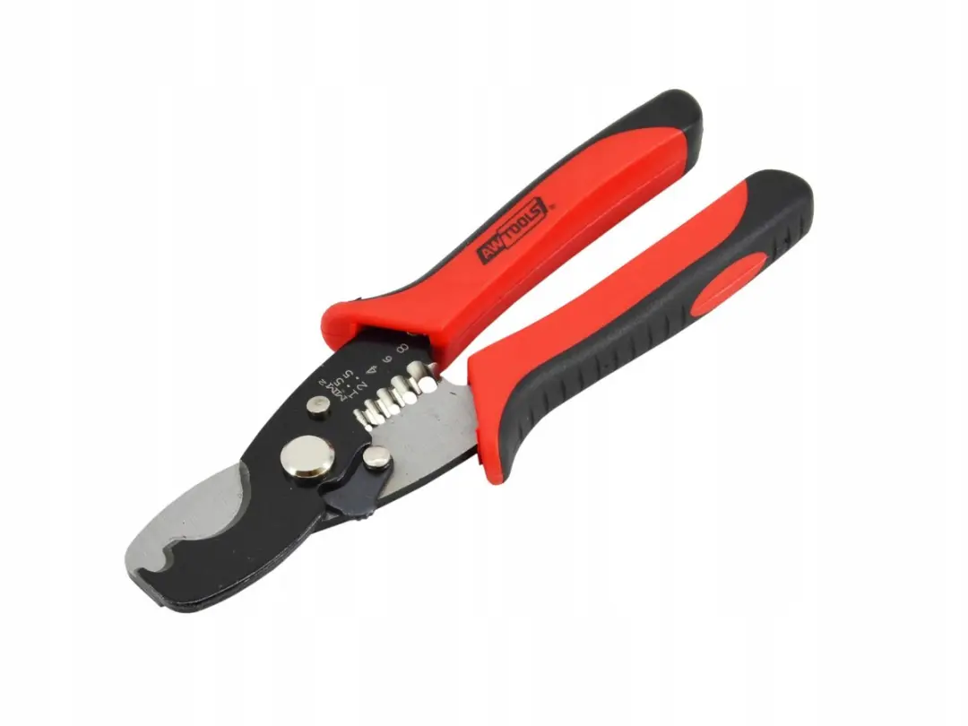 AWTOOLS Tangen: Kabelknipper & Stripper 185mm CrV Staal