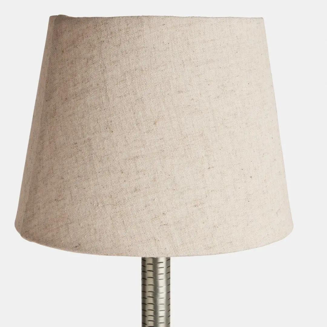 Loberon Dorélane Tafellamp - 25W - Ø20cm - Zilverkleurig