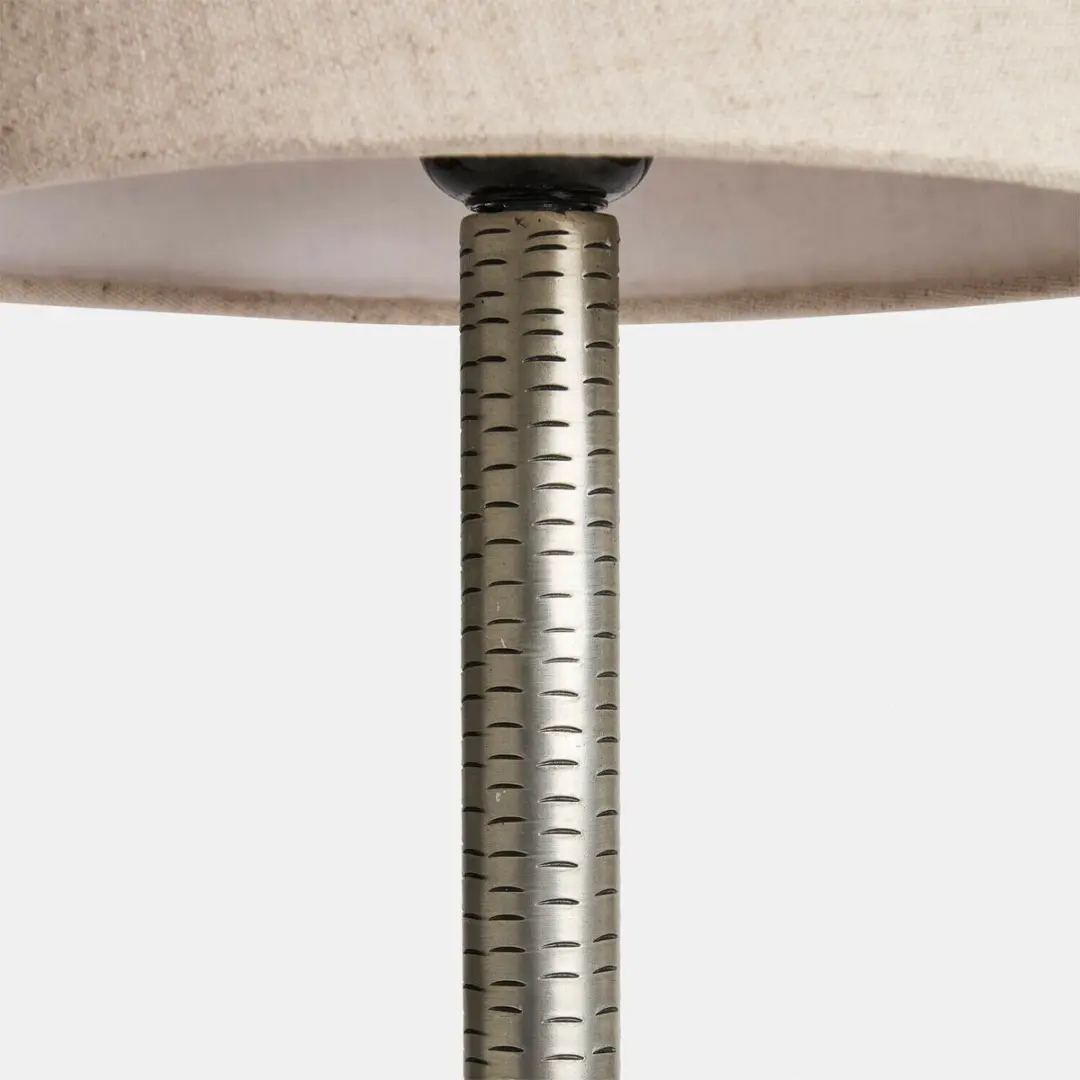 Loberon Dorélane Tafellamp - 25W - Ø20cm - Zilverkleurig