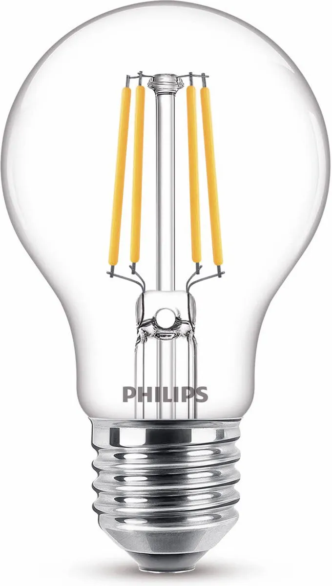Philips LED E27 Warmwit 4.3W - 3 Stuks