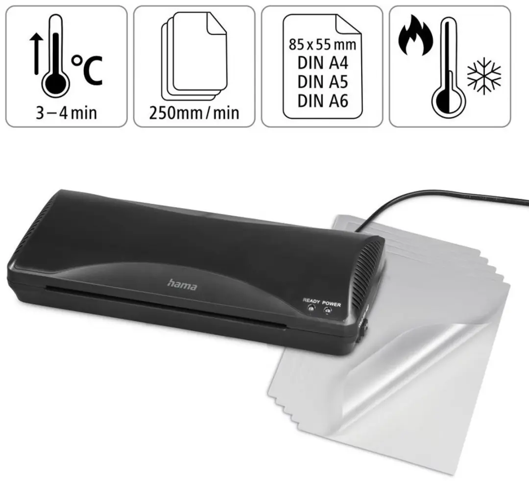 Hama Basic 4-in-1 Lamineerapparaat A4 - Zwart