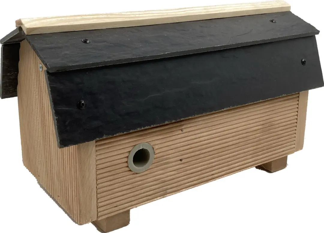 GARDEN SPIRIT Hommelhotel met leien dakje 14 x 29 x 17 cm Insectenhotel