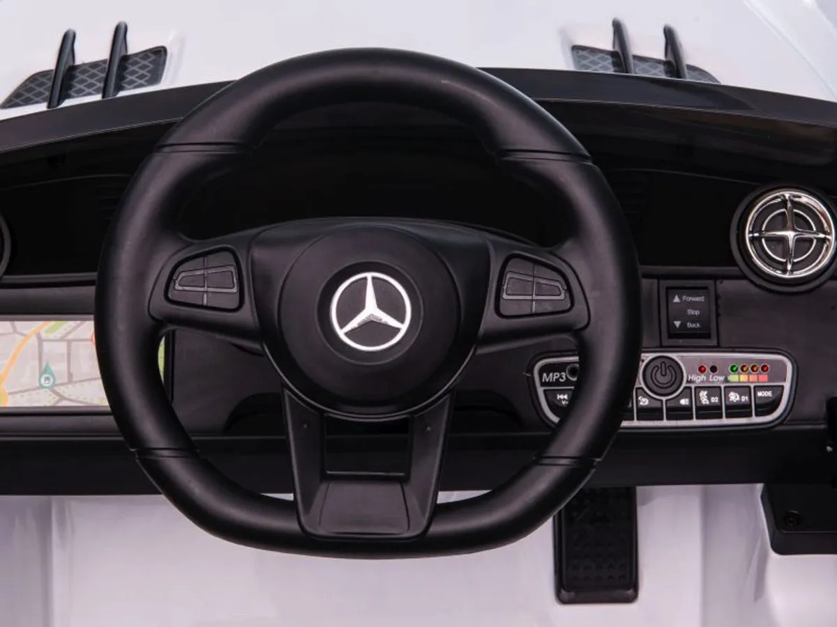 Mercedes SL65 AMG 12V Kinderauto - Wit - afbeelding 6 van 6