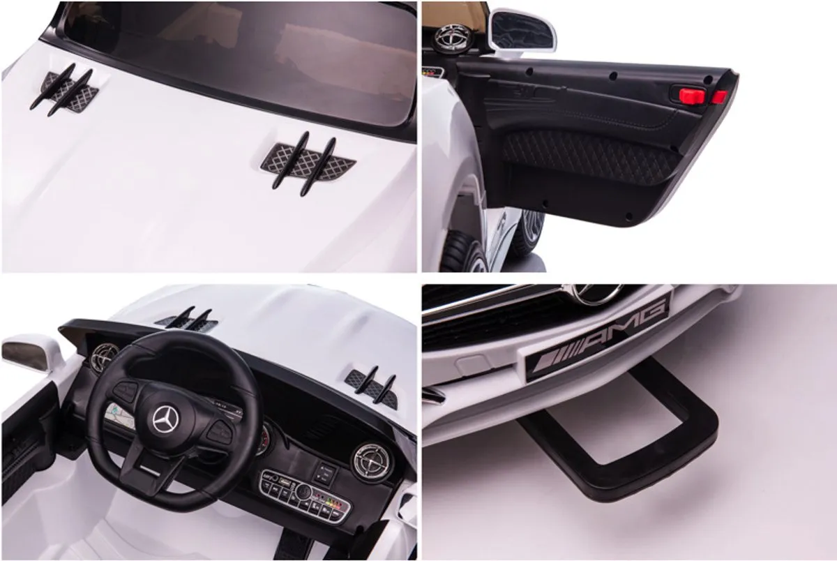Mercedes SL65 AMG 12V Kinderauto - Wit