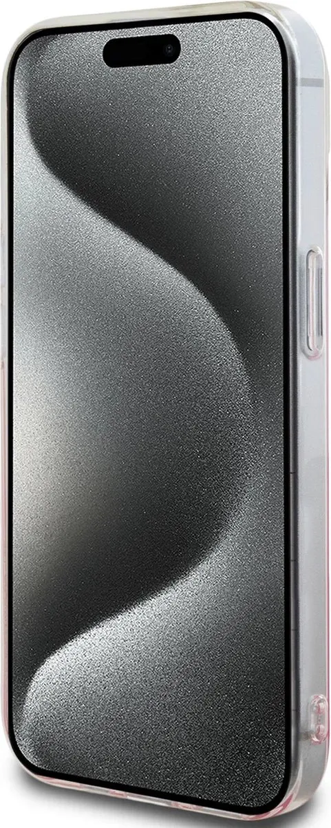 Hello Kitty iPhone 15 Hoesje Graffiti Guitar - Roze